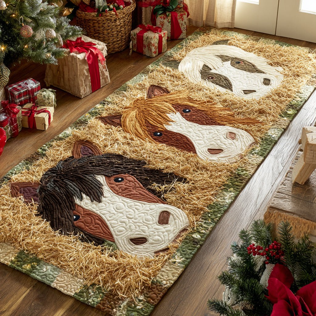 Funny Stable Friends Runner Carpet Runner Rug - Cute Pet Design | Animal Printed Runner Rug
