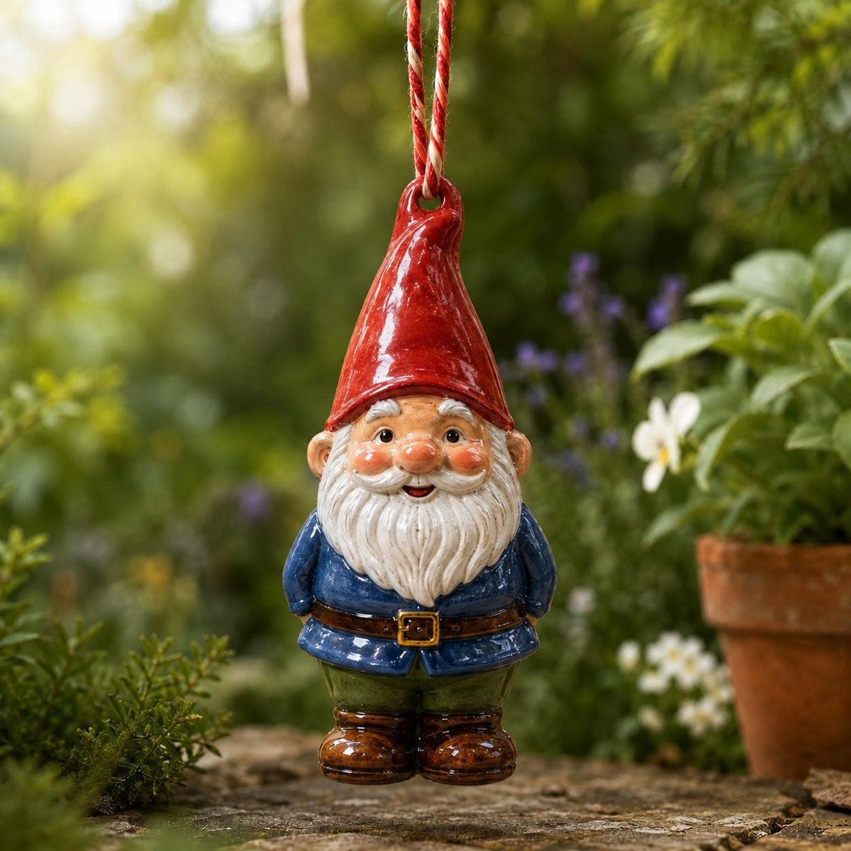 Garden Gnome Christmas Ornament