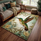 Garden Dancer area rug in a living room