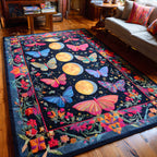 Garden Flutter area rug in a living room