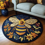 Garden Guardian Round Mat Rug - washable non-slip printed rug