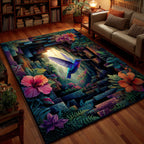 Garden Humming area rug in a living room