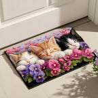 Garden Kittens Doormat - Cute Animal Design | Printed Welcome Doormat