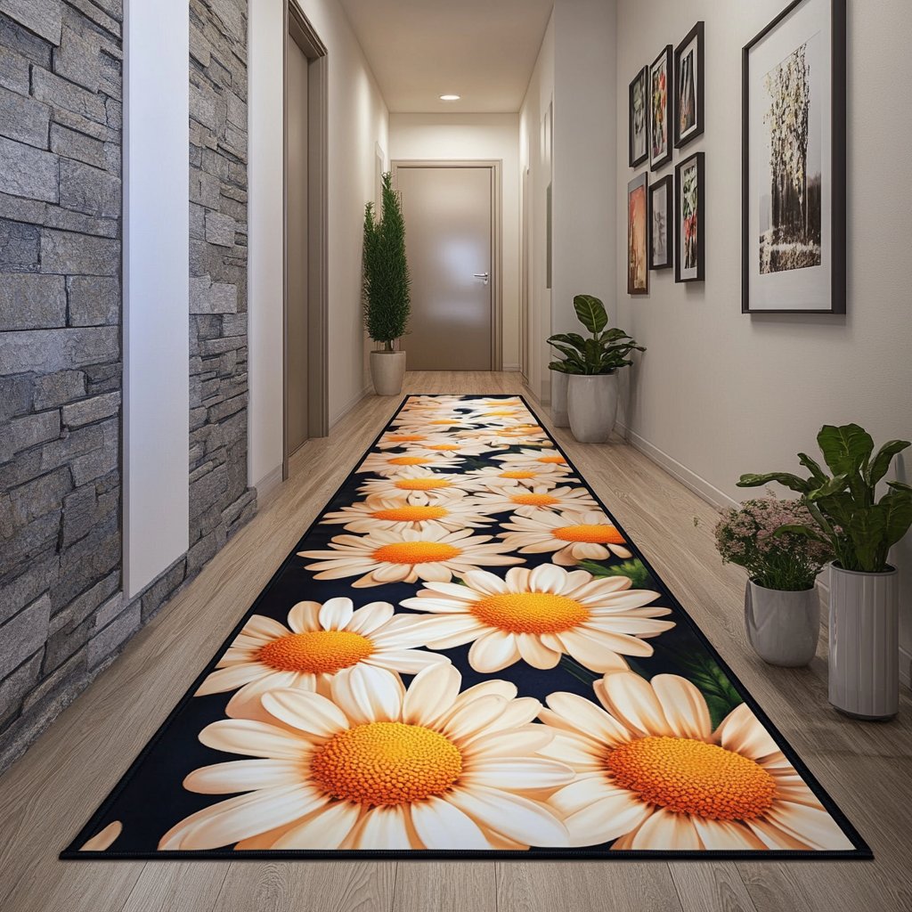 Garden Path Runner Carpet Runner Rug - Cute Pet Design | Animal Printed Runner Rug