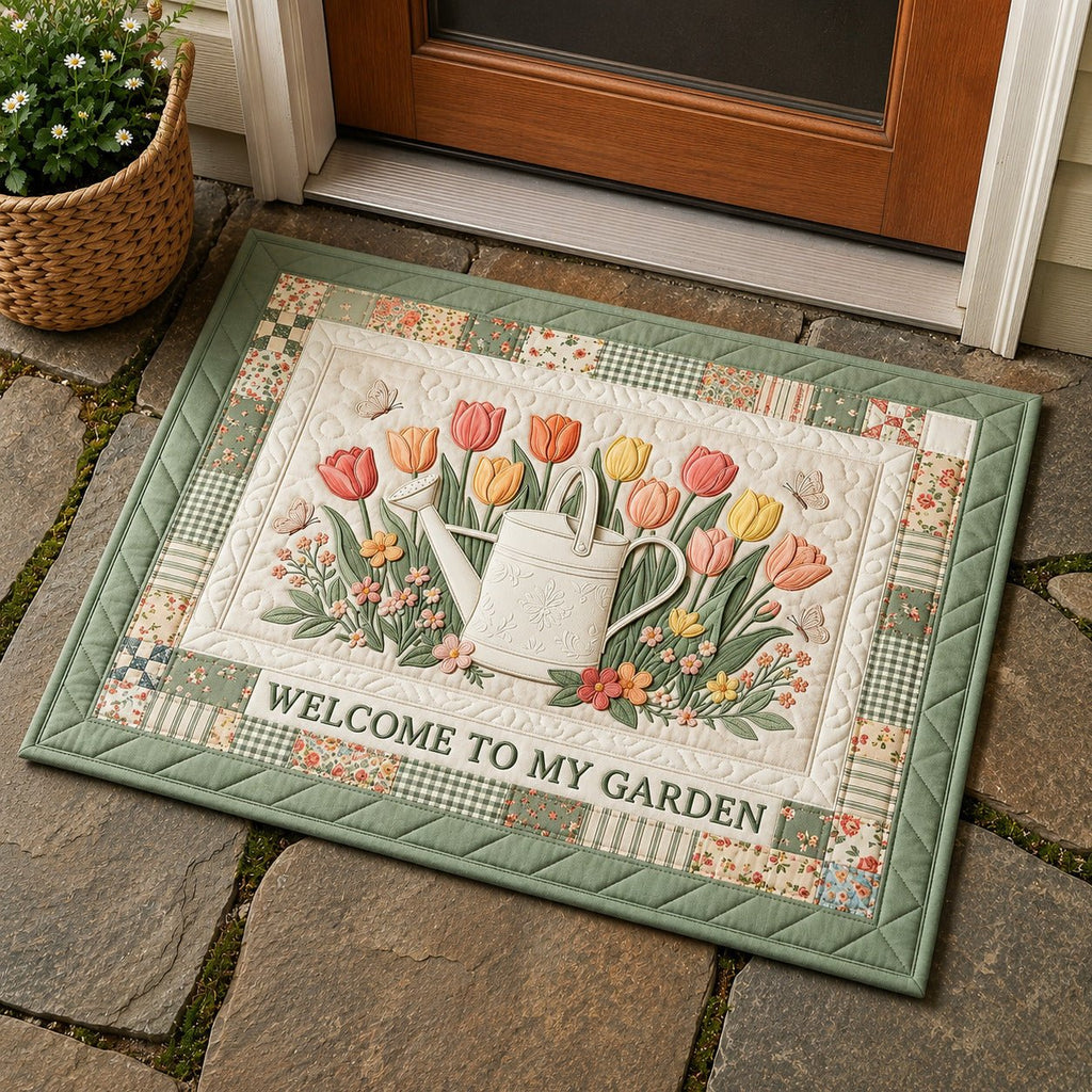 Garden Tulip Doormat - Nature Design | Printed Welcome Doormat