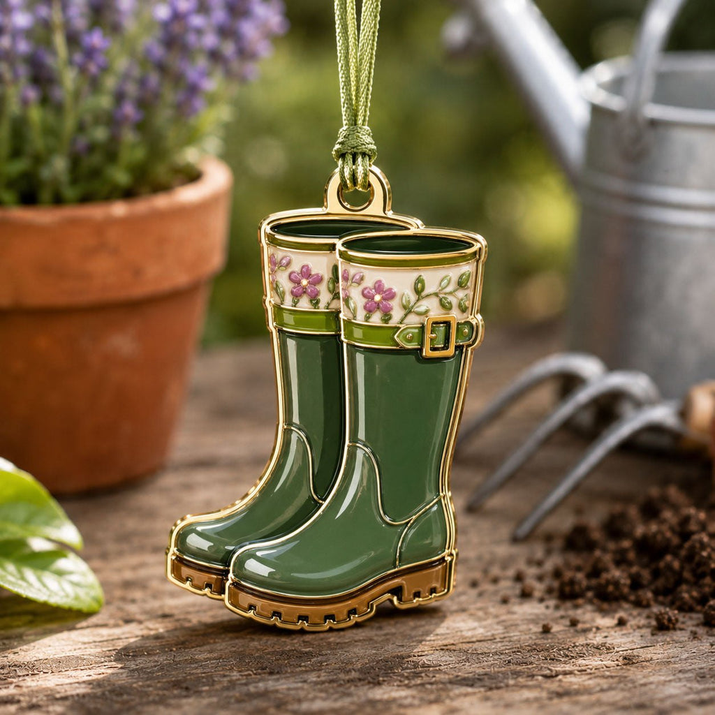 Gardening Boots Christmas Ornament