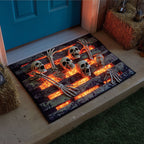 Gates Of Ember Doormat - Nature Design | Printed Welcome Doormat - washable non-slip printed rug