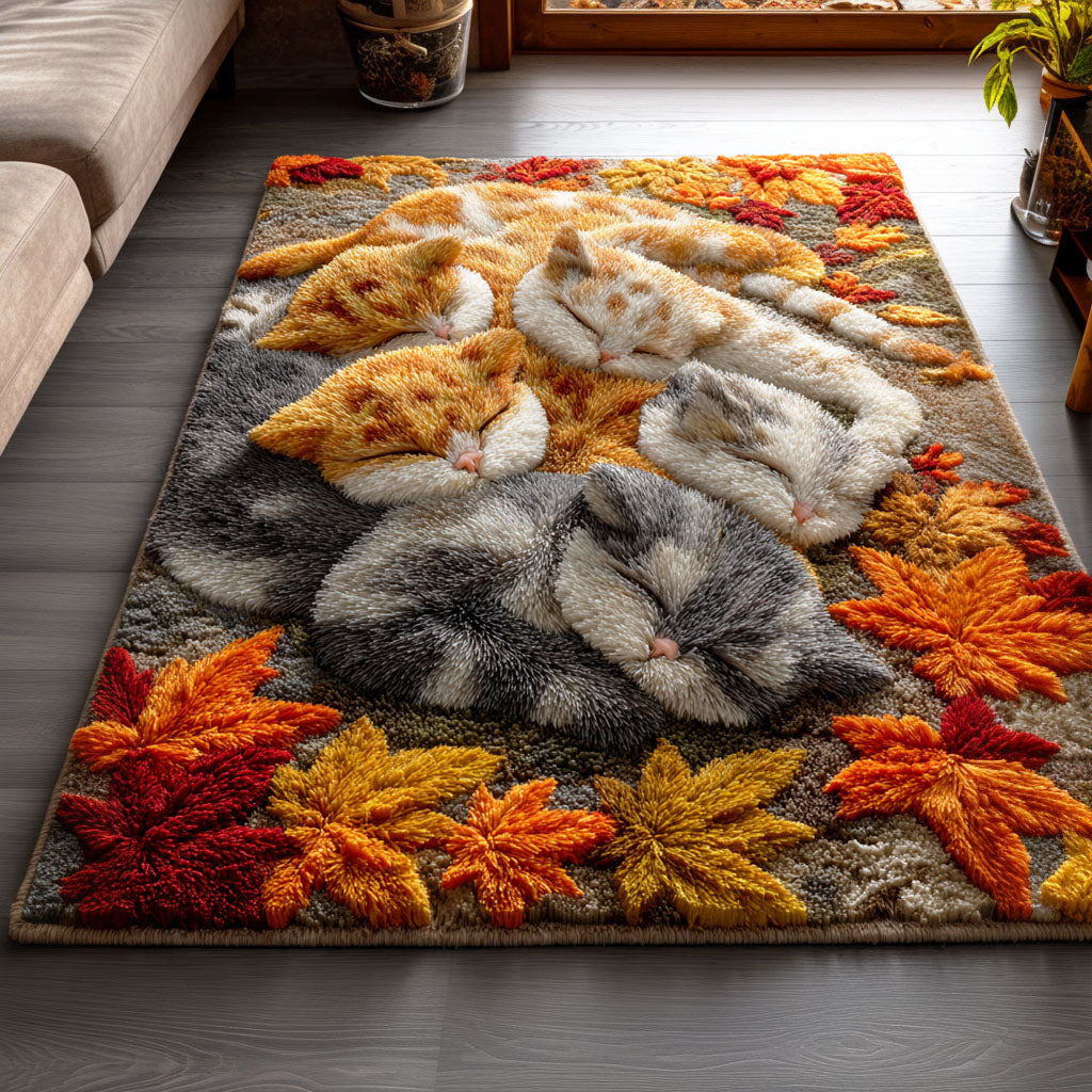 Gentle Cat Dreams area rug in a living room