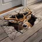 Gentle Deer Gaze Doormat - Cute Animal Design | Printed Welcome Doormat