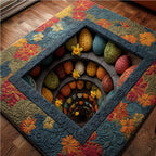 Gentle Easter Glow area rug in a living room