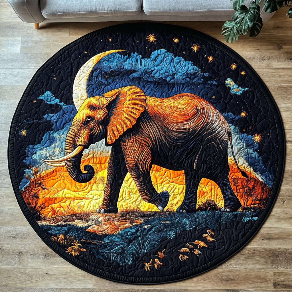 Gentle Giant Round Mat Rug - Nature Design | Serene Home Decor