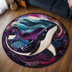 Gentle Voyager Round Mat Rug - washable non-slip printed rug