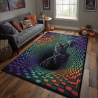 Ghost Awaken area rug in a living room