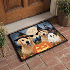 Ghost Golden Retriever Doormat - Seasonal Holiday Design | Printed Welcome Doormat