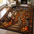 Ghost Lounge area rug in a living room