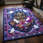 Ghost Retreat area rug in a living room