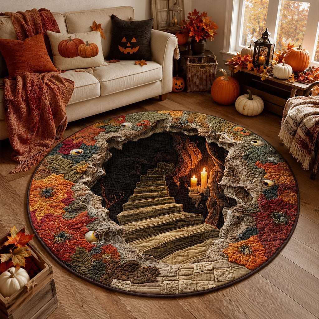 Ghostlight Hollow Round Mat Rug - Nature Design | Serene Home Decor