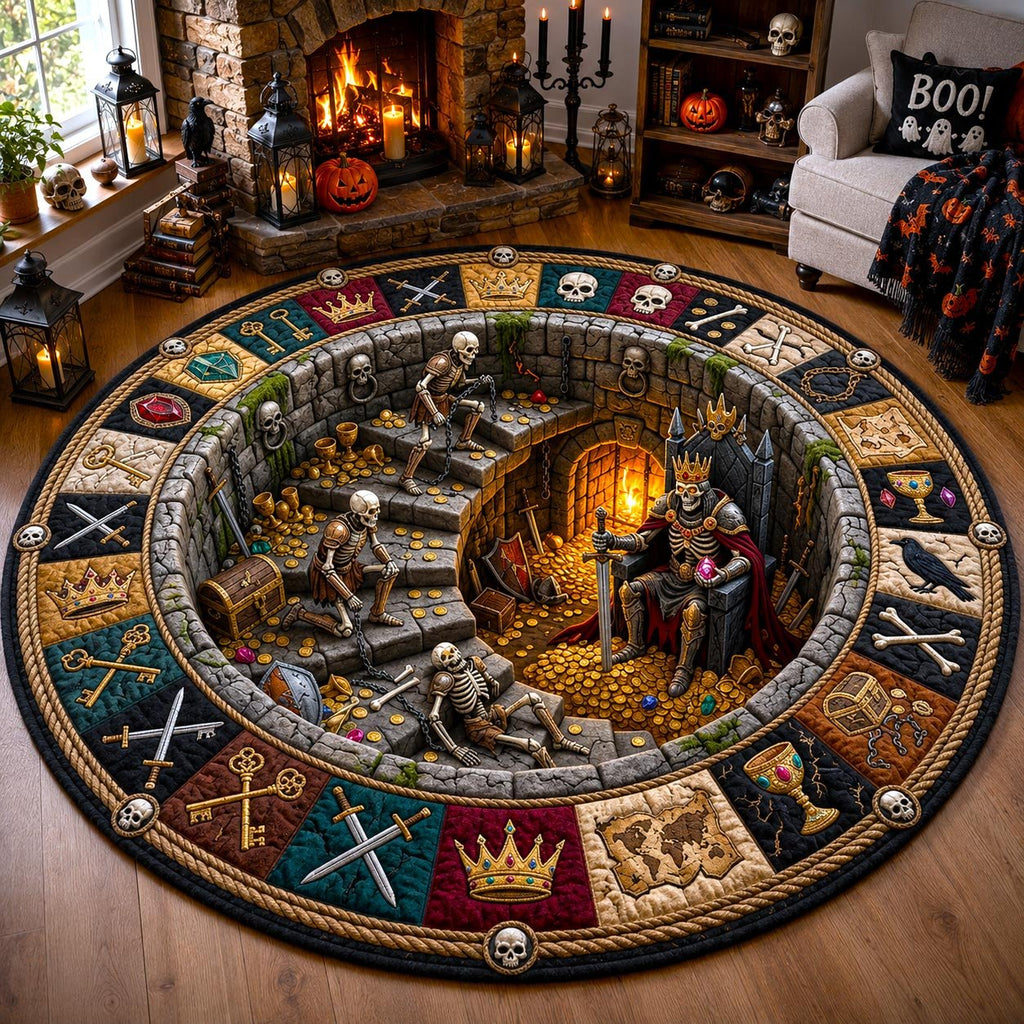 Ghostly Stairway Round Mat Rug - Nature Design | Serene Home Decor