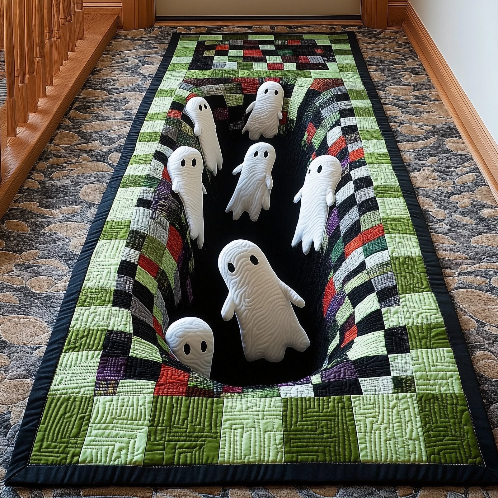 Ghostly Trail Runner Rug - Nature Design | Serene Runner Rug