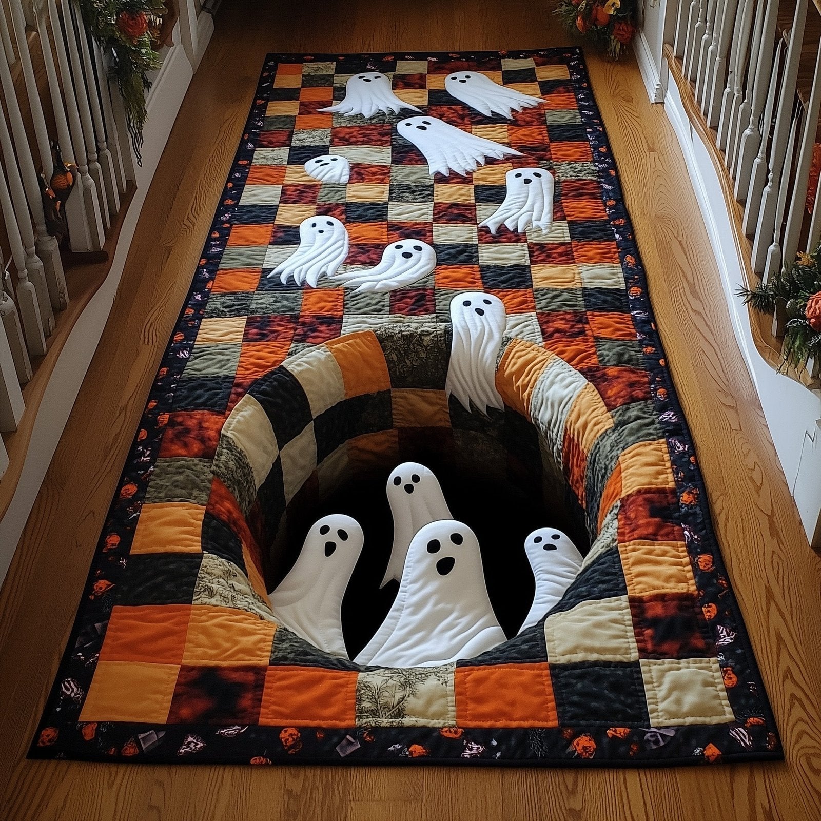 Ghostly Trail Runner Rug - Nature Design | Serene Runner Rug