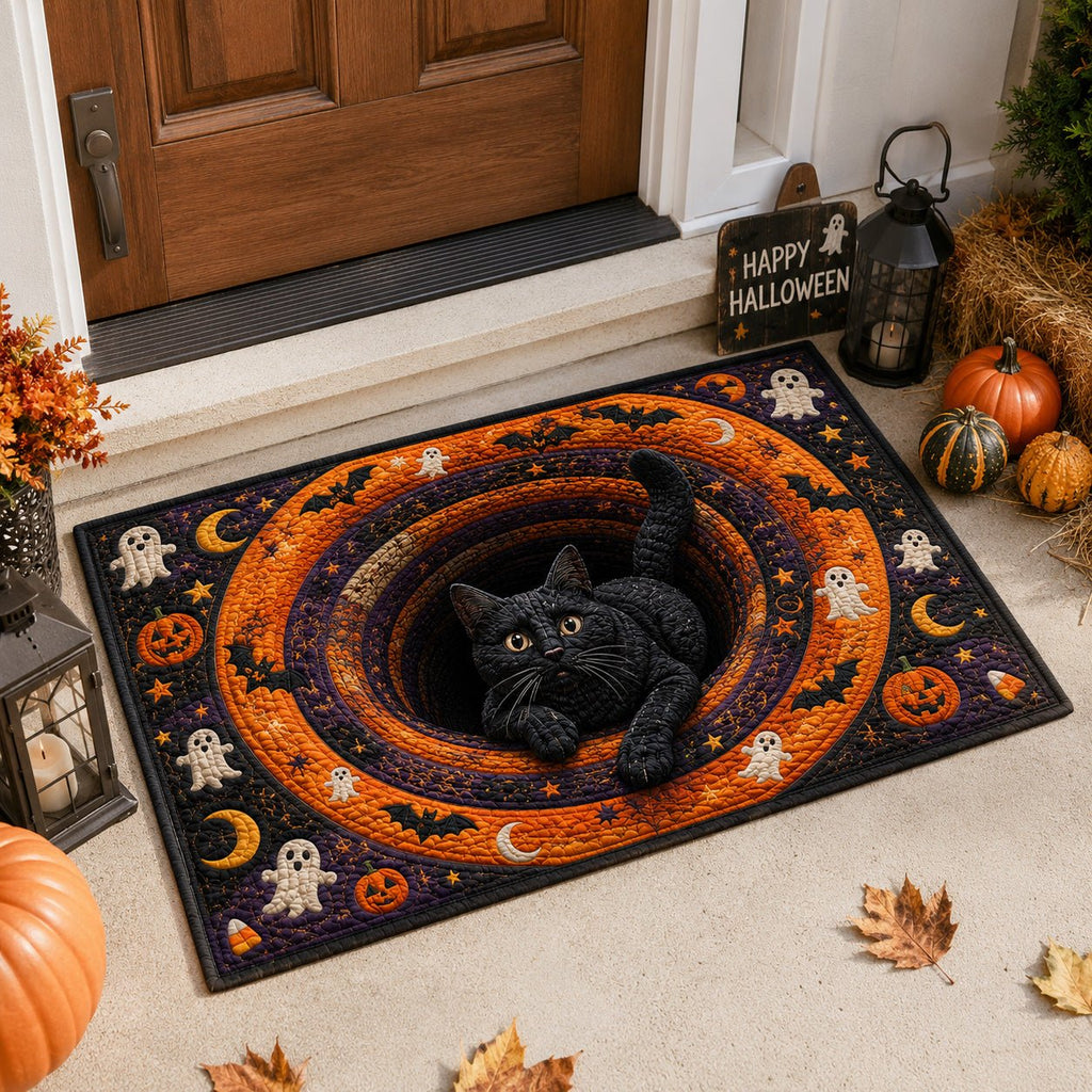 Ghostly Welcome Doormat - Seasonal Holiday Design | Printed Welcome Doormat