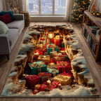 Gift Cave area rug in a living room