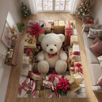 Gift Drop area rug in a living room