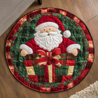 Gift Spark Round Mat Rug - washable non-slip printed rug