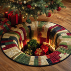 Gift Tunnel Surprise Round Mat Rug - washable non-slip printed rug