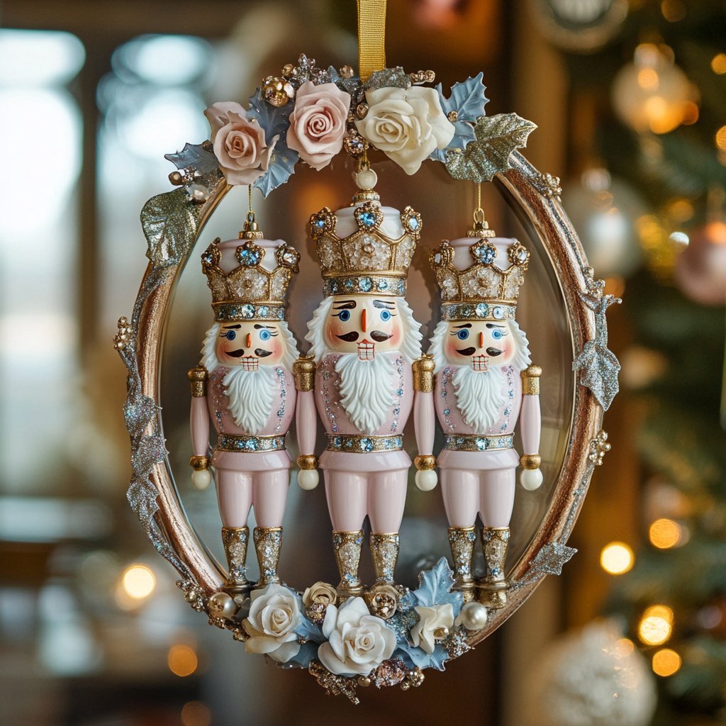 Free Spirit Floral Horse Christmas Ornament