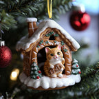 Haunted Forest Pumpkins Christmas Ornament