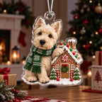Gingerbread Scottish Terrier Christmas Ornament