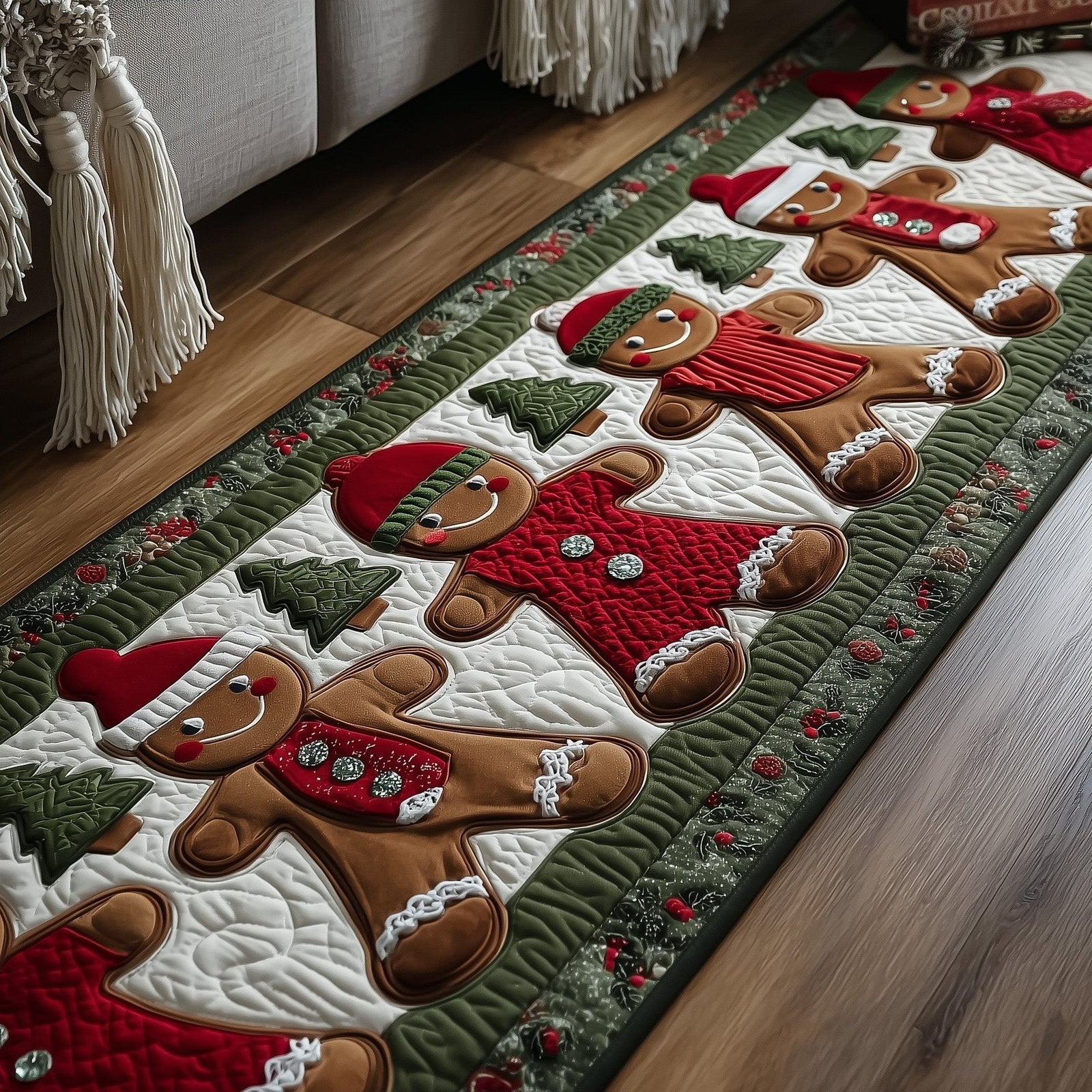 Gingerbread Lane Runner Rug - Nature Design | Serene Runner Rug