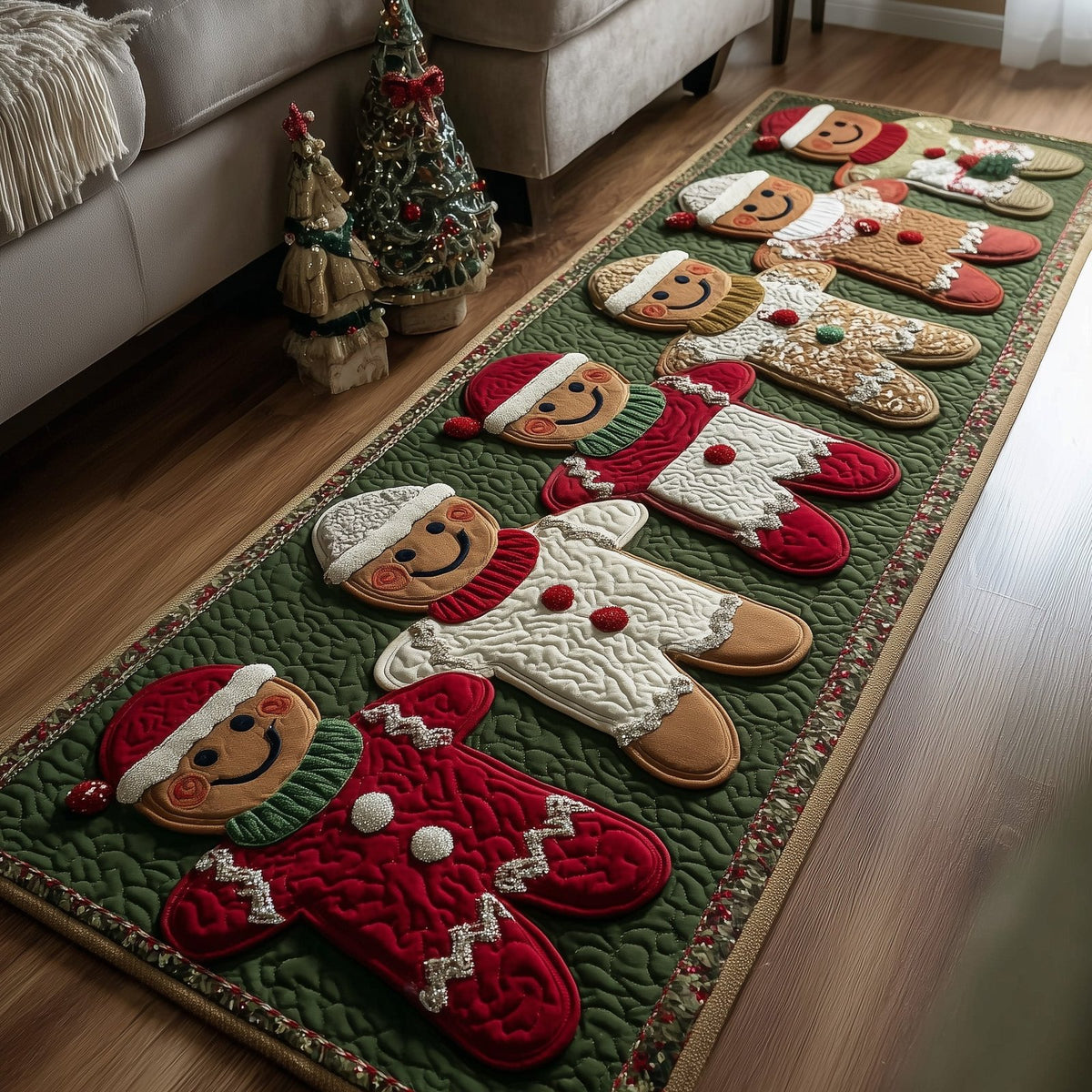 Gingerbread Lane Runner Rug - Nature Design | Serene Runner Rug