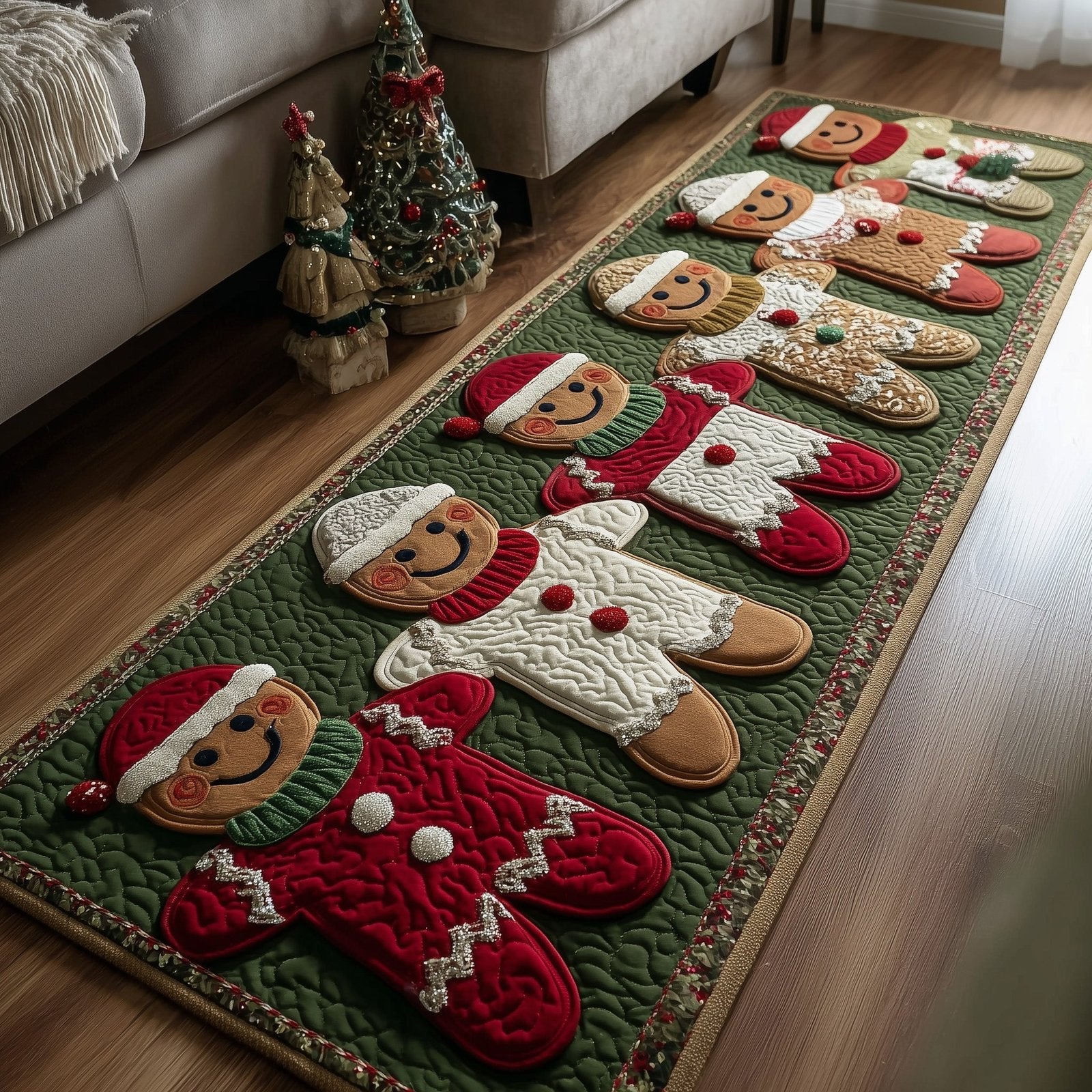 Gingerbread Lane Runner Rug - Nature Design | Serene Runner Rug
