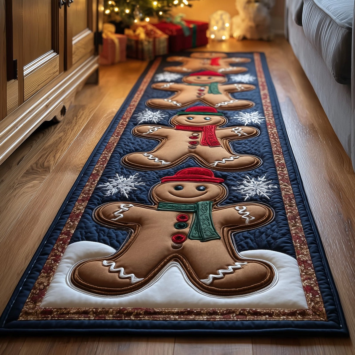 Gingerbread Lane Runner Rug - Nature Design | Serene Runner Rug