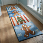 Gingerbread Man Frost Runner Carpet Runner Rug - Cute Pet Design | Animal Printed Runner Rug