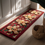 Gingerbread Man Trail Runner Carpet Runner Rug - Cute Pet Design | Animal Printed Runner Rug