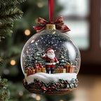 Glimmering Snowflakes Christmas Ornament
