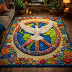 Global Harmony Dove area rug in a living room
