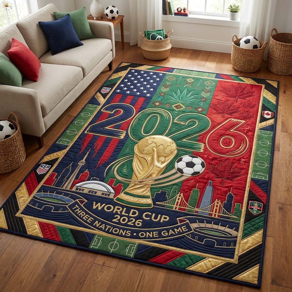 Global Match area rug in a living room