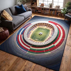 Global Match area rug in a living room