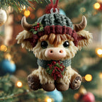 Gloria Moo Christmas Ornament