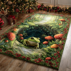 Glowcap Forest Realm area rug in a living room