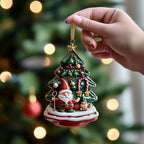 Gnome Christmas Tree Christmas Ornament
