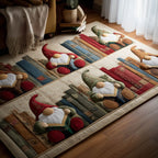 Gnome Library area rug in a living room