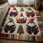 Gnome Library area rug in a living room