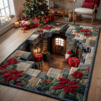 Gnome Secret Chamber area rug in a living room