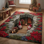 Gnome Secret Chamber area rug in a living room