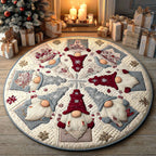 Gnome Village Round Mat Rug - Nature Design | Serene Home Decor